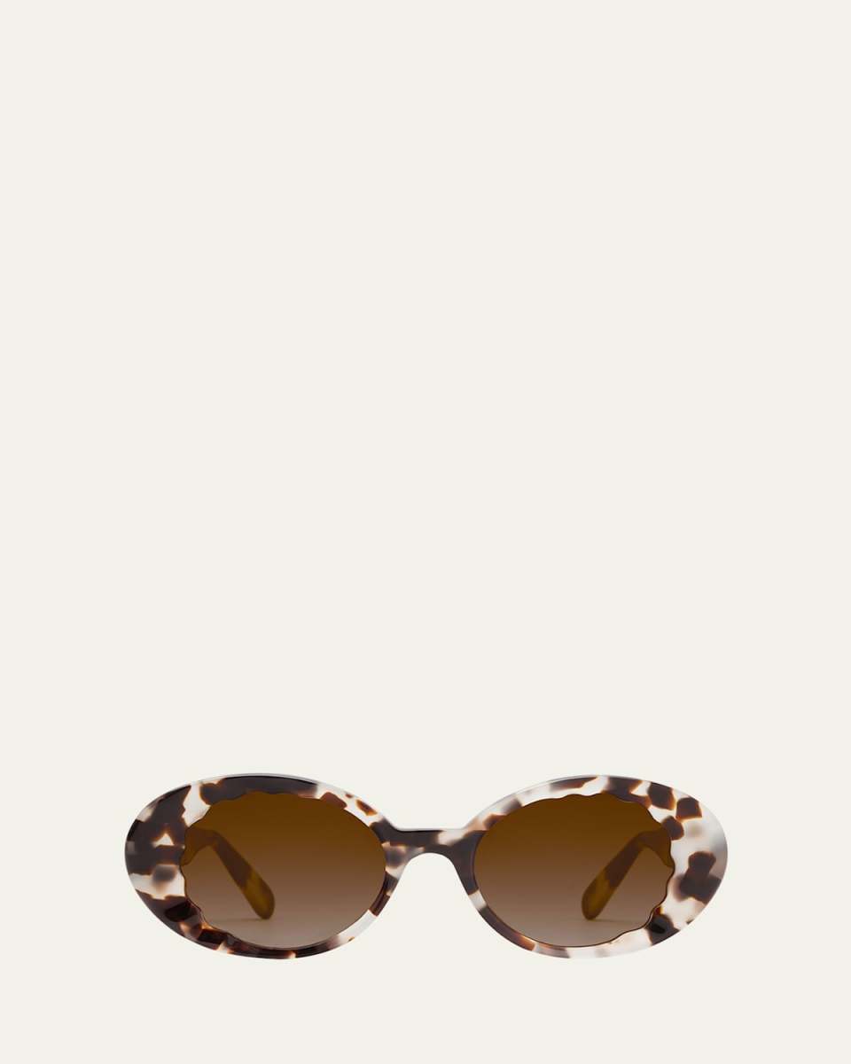 Alixie Acetate Oval Sunglasses